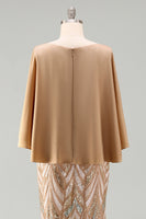 Load image into Gallery viewer, Sparkly Champagne Sequin Mermaid Long Mother of the Bride Dress