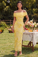 Load image into Gallery viewer, Blue Floral Off the Shoulder Mermaid Maxi Formal Dress with Back Slit
