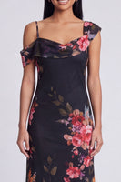 Load image into Gallery viewer, Ivory Floral Mermaid One Shoulder Maxi Formal Dress