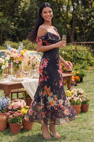 Load image into Gallery viewer, Ivory Floral Mermaid One Shoulder Maxi Formal Dress