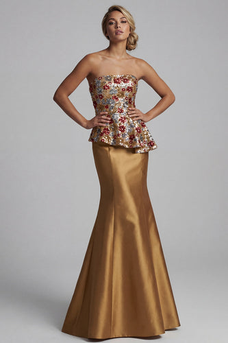 Gold Formal Dresses  queendancer