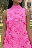 Load image into Gallery viewer, Lilac High Neck A Line Short Floral Homecoming Dress