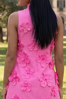 Load image into Gallery viewer, Lilac High Neck A Line Short Floral Homecoming Dress