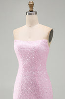 Load image into Gallery viewer, Black Beaded Strapless Tight Short Homecoming Dress