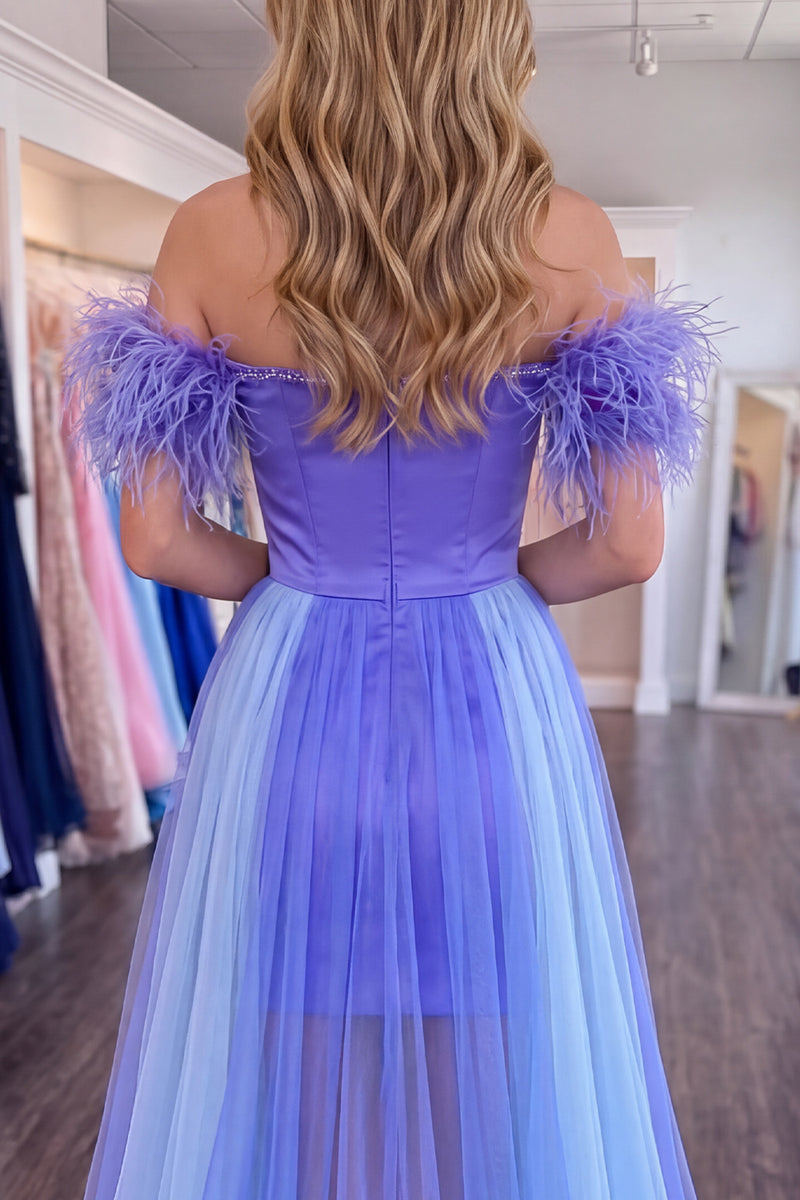 Load image into Gallery viewer, Purple Sparkly Beaded Short Tight Homecoming Dress with Cape