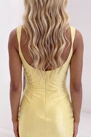 Load image into Gallery viewer, Black Beaded Square Neck Sparkly Tight Short Homecoming Dress with Slit