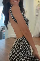 Load image into Gallery viewer, Black Bodycon V-Neck Short Homecoming Dress with Pearls
