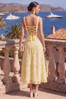 Load image into Gallery viewer, Green Beaded A Line Square Neck Floral Maxi Formal Dress