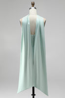 Load image into Gallery viewer, Mint Tight Ruched Strapless Corset Short Homecoming Dress with Slit