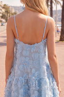 Load image into Gallery viewer, Sparkly Pink Floral A Line Spaghetti Straps Beaded Short Homecoming Dress