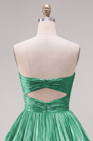 Load image into Gallery viewer, Royal Blue Pleated Tiered Sweetheart A-Line Short 80s Homecoming Dress