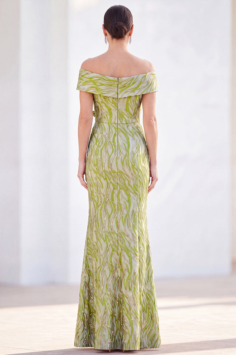 Load image into Gallery viewer, Sparkly Royal Blue Mermaid Sequin Long Mother of the Bride Dress with 3D Flowers
