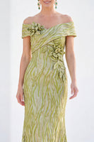 Load image into Gallery viewer, Sparkly Royal Blue Mermaid Sequin Long Mother of the Bride Dress with 3D Flowers