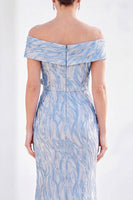 Load image into Gallery viewer, Sparkly Royal Blue Mermaid Sequin Long Mother of the Bride Dress with 3D Flowers