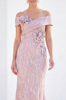 Load image into Gallery viewer, Sparkly Royal Blue Mermaid Sequin Long Mother of the Bride Dress with 3D Flowers