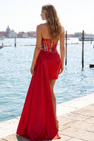 Load image into Gallery viewer, Sparkly Black Ruched Corset Tight Short Homecoming Dress with Side Cape