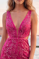 Load image into Gallery viewer, Sparkly Green V-Neck Sequin Tight Short Homecoming Dress