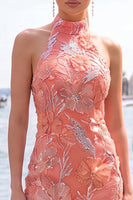 Load image into Gallery viewer, Sparkly Mint Green Floral Sequin Tight Short Homecoming Dress