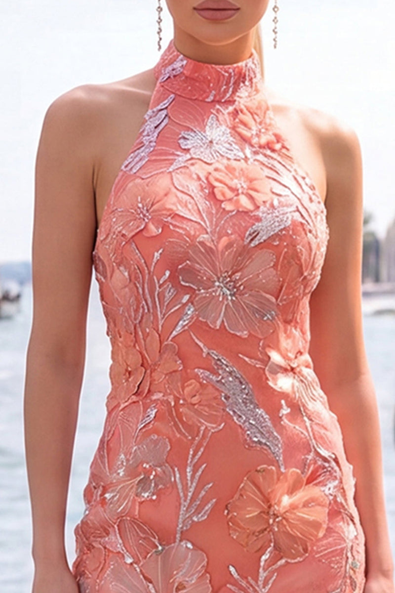 Load image into Gallery viewer, Sparkly Mint Green Floral Sequin Tight Short Homecoming Dress