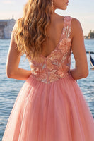 Load image into Gallery viewer, Yellow Floral V-Neck A-Line Short Homecoming Dress