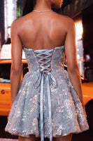Load image into Gallery viewer, Sparkly Mint Green Sweetheart Short Homecoming Dress with Beading