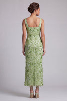 Load image into Gallery viewer, Sparkly Blush Sequin Floral Long Mermaid Mother of the Bride Dress