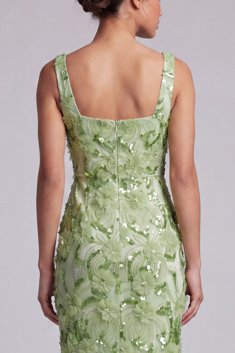 Load image into Gallery viewer, Sparkly Blush Sequin Floral Long Mermaid Mother of the Bride Dress