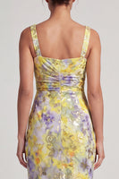 Load image into Gallery viewer, Floral Sparkly Blush Mermaid Sequin Long Mother of the Bride Dress with Slit