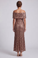 Load image into Gallery viewer, Sparkly Olive Mermaid Sequin Long Mother of the Bride Dress