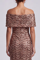 Load image into Gallery viewer, Sparkly Olive Mermaid Sequin Long Mother of the Bride Dress