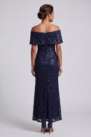 Load image into Gallery viewer, Sparkly Olive Mermaid Sequin Long Mother of the Bride Dress