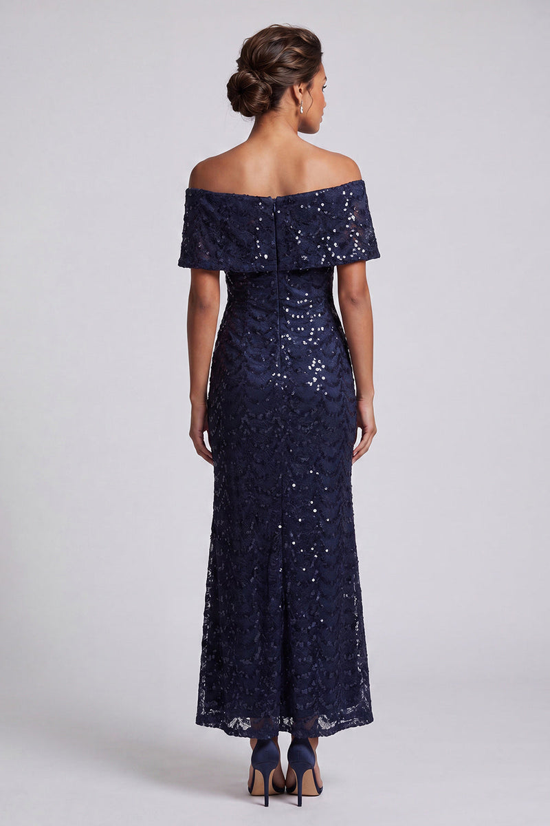 Load image into Gallery viewer, Sparkly Olive Mermaid Sequin Long Mother of the Bride Dress