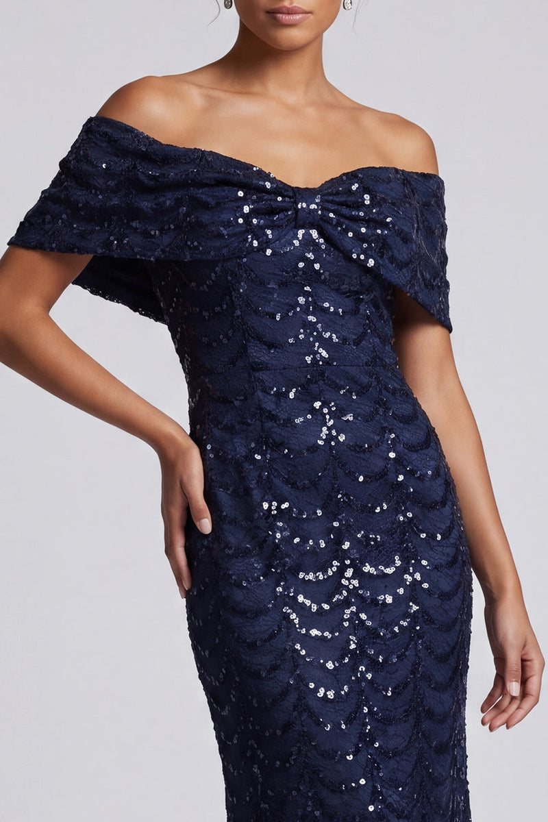 Load image into Gallery viewer, Sparkly Olive Mermaid Sequin Long Mother of the Bride Dress