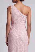 Load image into Gallery viewer, Sparkly Champagne Mermaid Long Sequin Mother of the Bride Dress with Keyhole