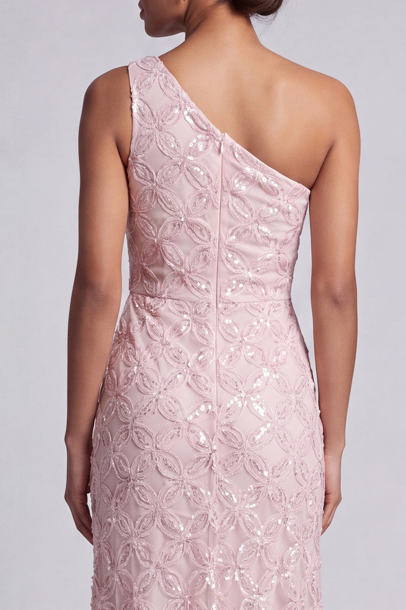 Load image into Gallery viewer, Sparkly Champagne Mermaid Long Sequin Mother of the Bride Dress with Keyhole
