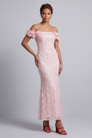 Load image into Gallery viewer, Sparkly Champagne Sequin Mermaid Long Mother of the Bride Dress with 3D Flowers