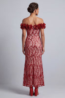 Load image into Gallery viewer, Sparkly Champagne Sequin Mermaid Long Mother of the Bride Dress with 3D Flowers