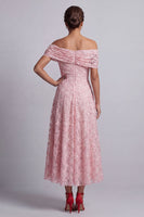 Load image into Gallery viewer, Sparkly Floral Champagne A-Line Beaded Long Mother of the Bride Dress