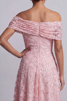 Load image into Gallery viewer, Sparkly Floral Champagne A-Line Beaded Long Mother of the Bride Dress