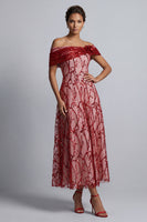 Load image into Gallery viewer, Sparkly Floral Champagne A-Line Beaded Long Mother of the Bride Dress