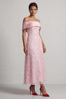 Load image into Gallery viewer, Sparkly Pink A-Line Sequin Long Mother of the Bride Dress