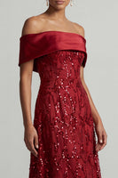 Load image into Gallery viewer, Sparkly Pink A-Line Sequin Long Mother of the Bride Dress
