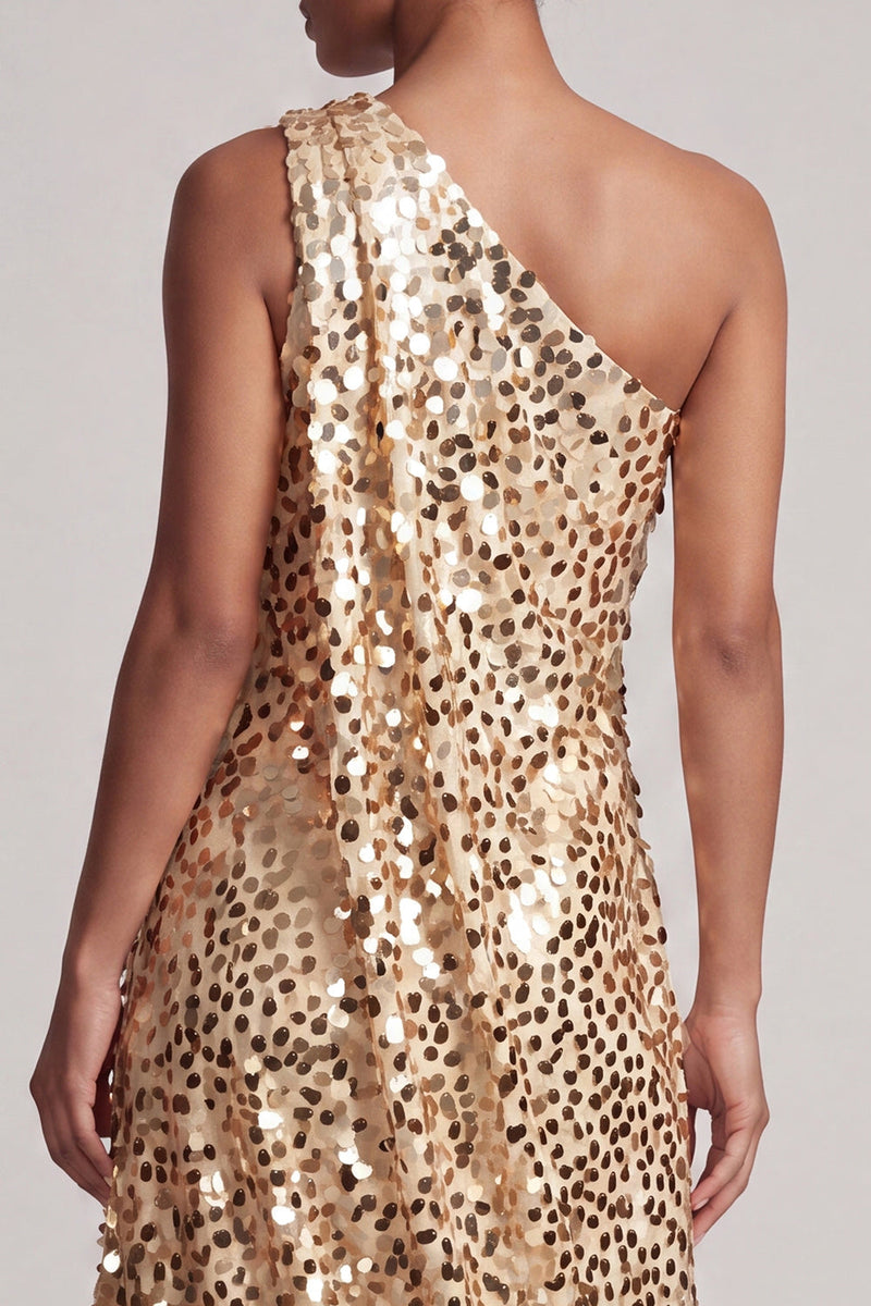 Load image into Gallery viewer, Sparkly Silver Sequin A-Line Long Mother of the Bride Dress