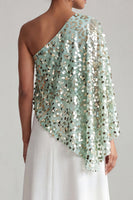 Load image into Gallery viewer, Sparkly Sequin Champagne A-Line Long Mother of the Bride Dress