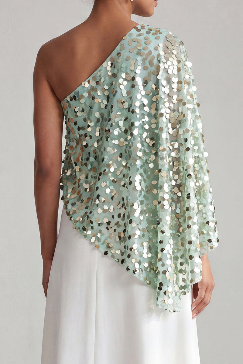 Load image into Gallery viewer, Sparkly Sequin Champagne A-Line Long Mother of the Bride Dress
