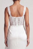 Load image into Gallery viewer, Sparkly Grey Blue Mermaid Ruffled Long Corset Mother of the Bride Dress