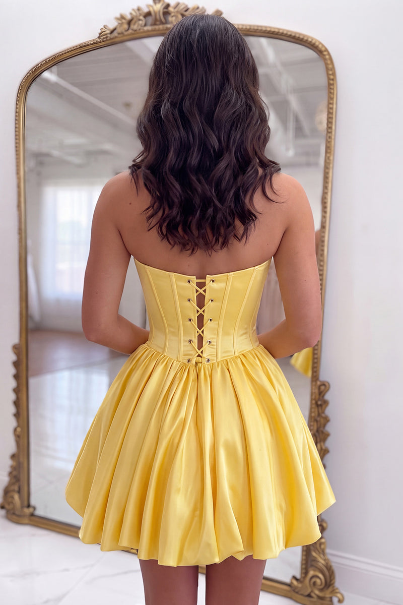 Load image into Gallery viewer, Black Corset Sweetheart Short Homecoming Dress with Appliques