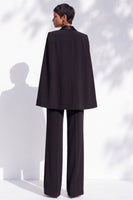 Load image into Gallery viewer, Black Slim Fit Peak Lapel 2 Piece One Button Work Suits with Pocket