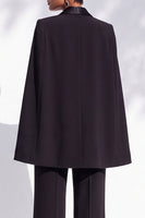 Load image into Gallery viewer, Black Slim Fit Peak Lapel 2 Piece One Button Work Suits with Pocket