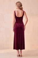 Load image into Gallery viewer, Olive Corset Bodycon Ruched Long Wedding Guest Dress with Pockets
